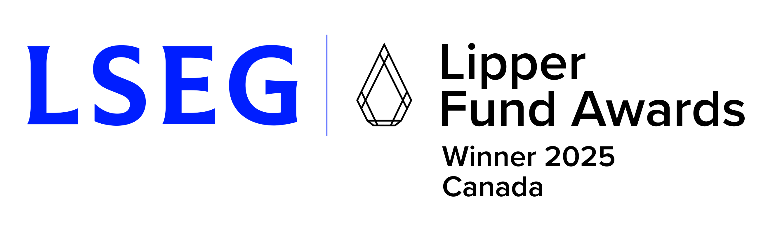 LSEG Lipper fund awards 2025 winner canada logo